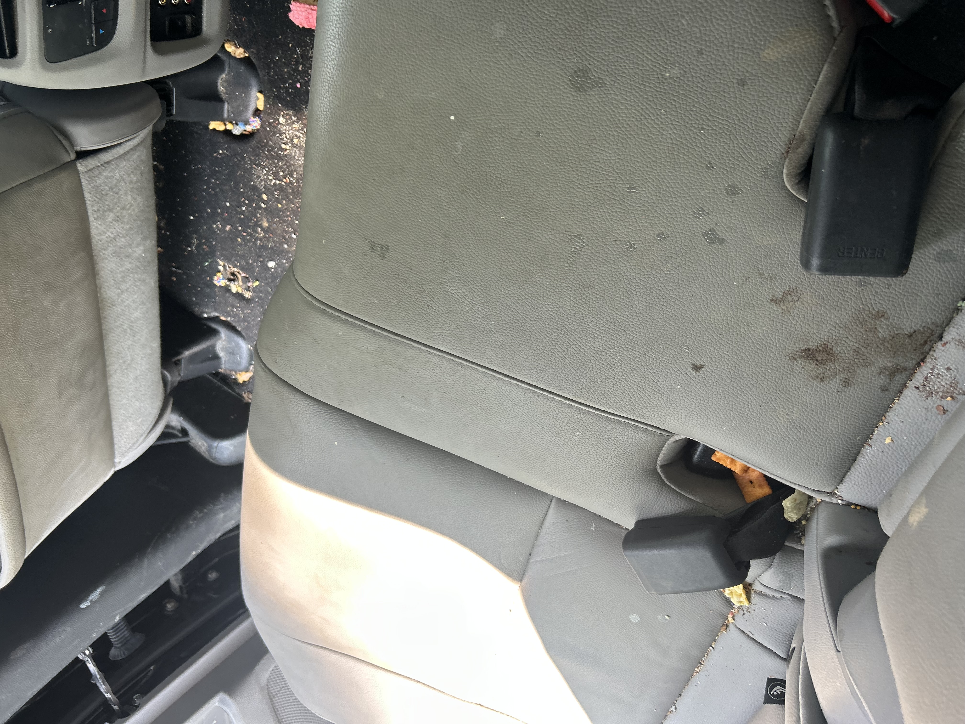 Minivan interior — spotless after detail