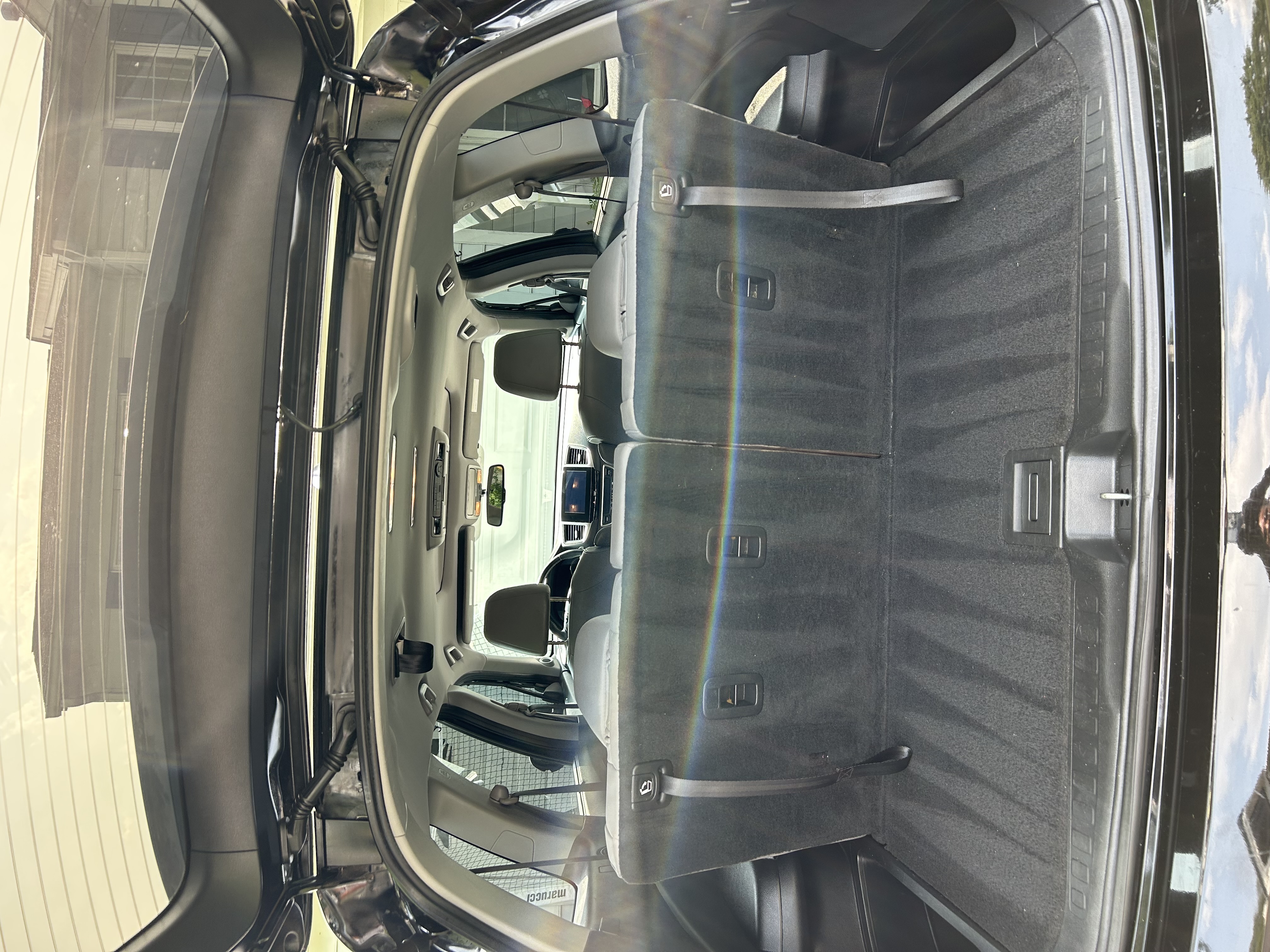 Minivan interior — clean from rear after detail