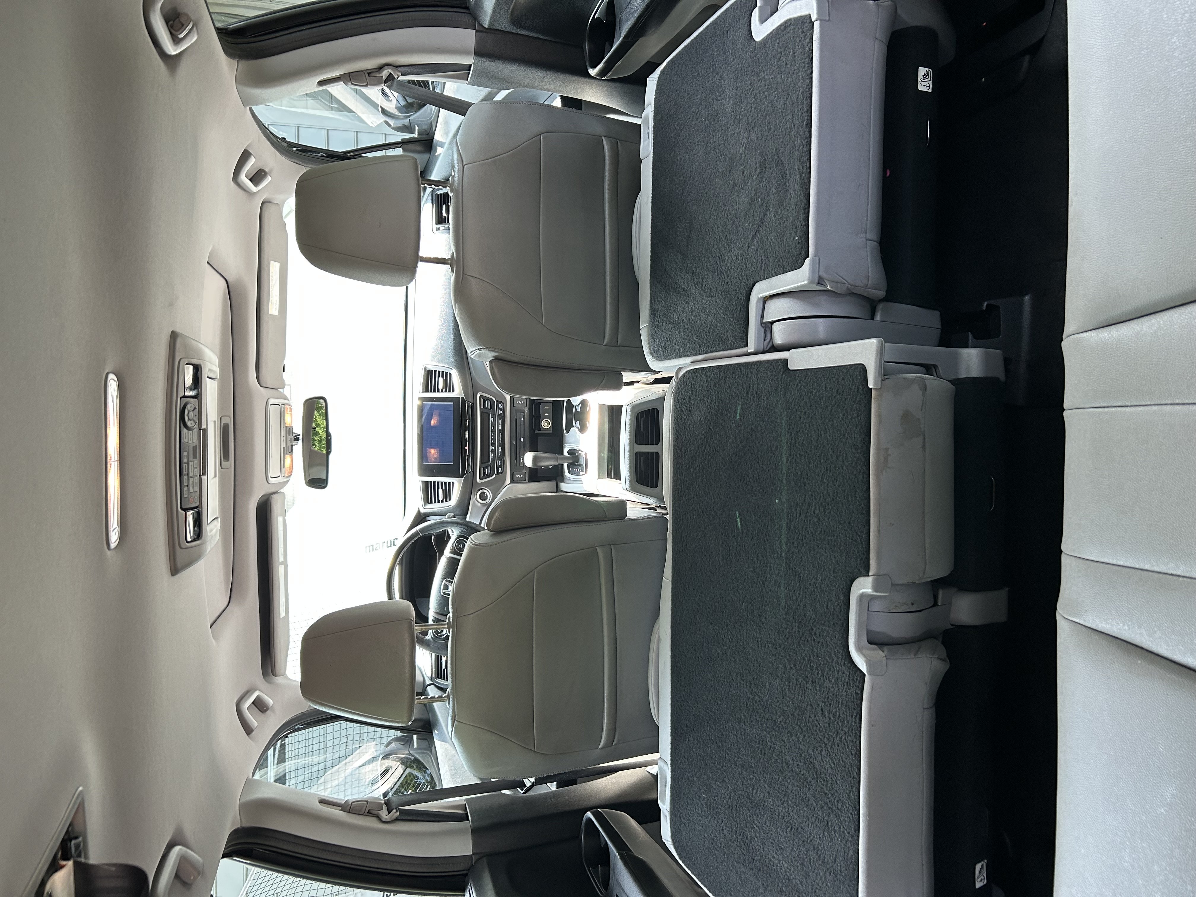 Minivan side cargo area — clean after detail