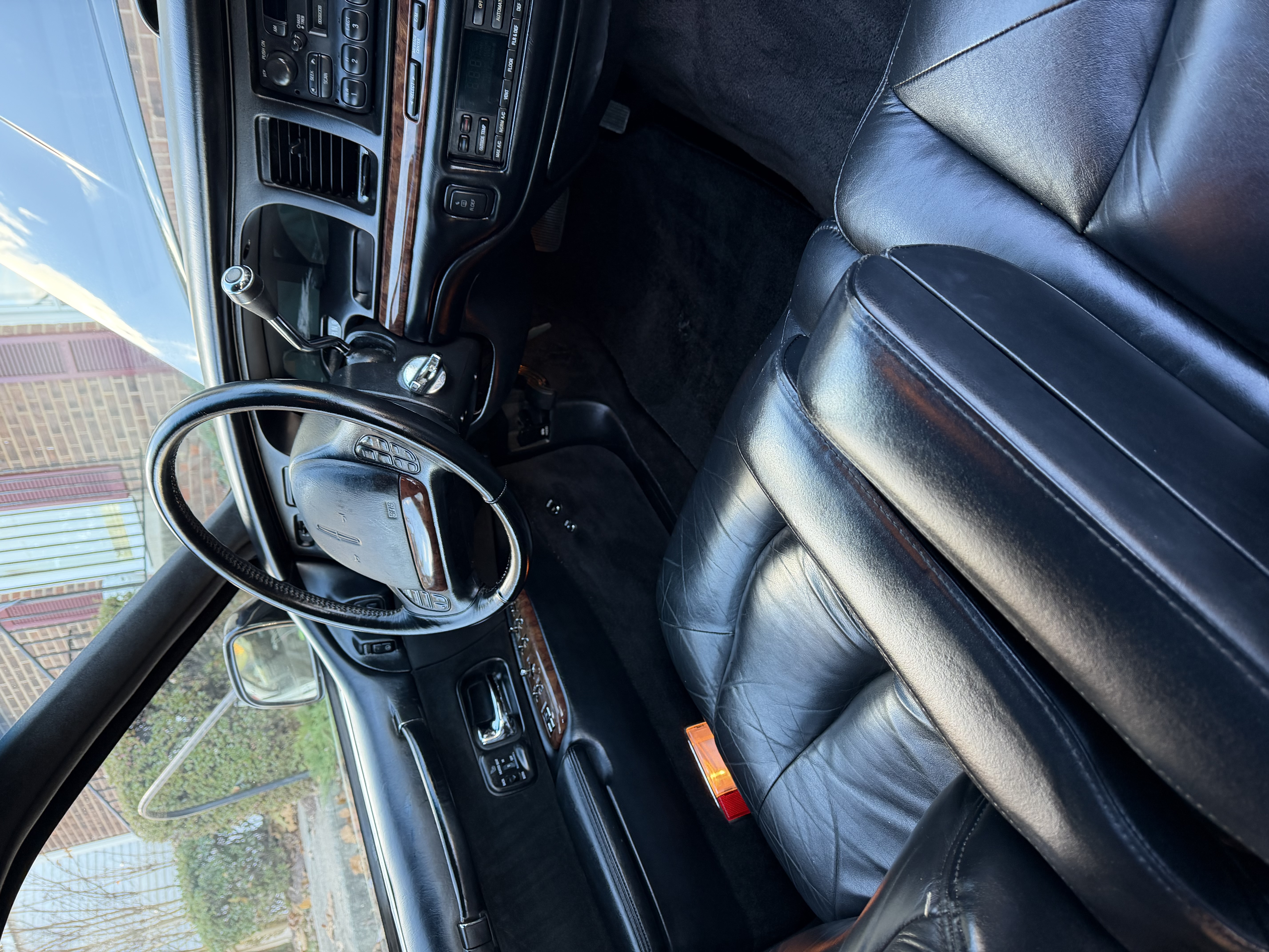 Lincoln Town Car — clean rear leather seats after detail