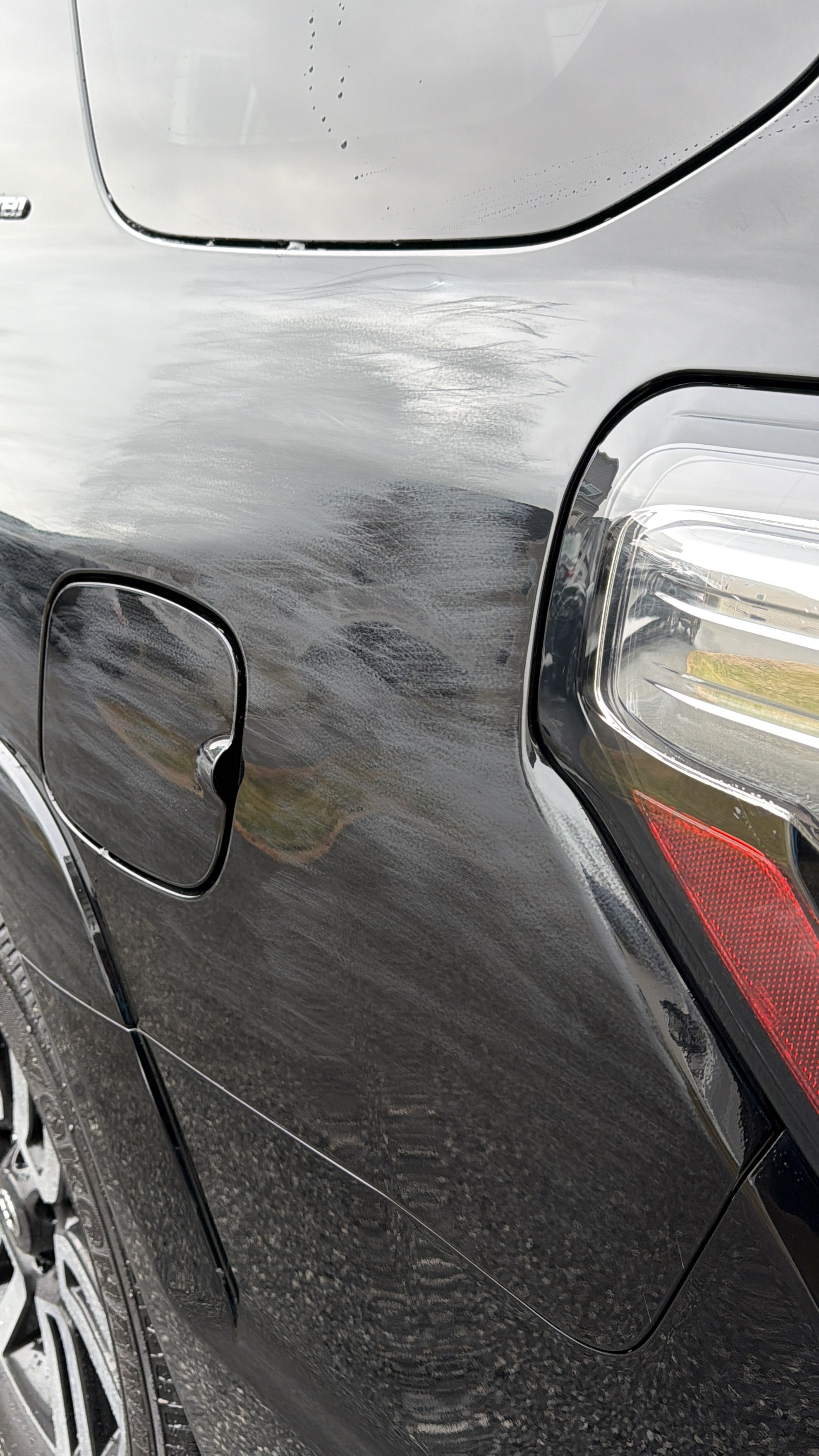 Toyota 4Runner — dull paint with water spots before detail