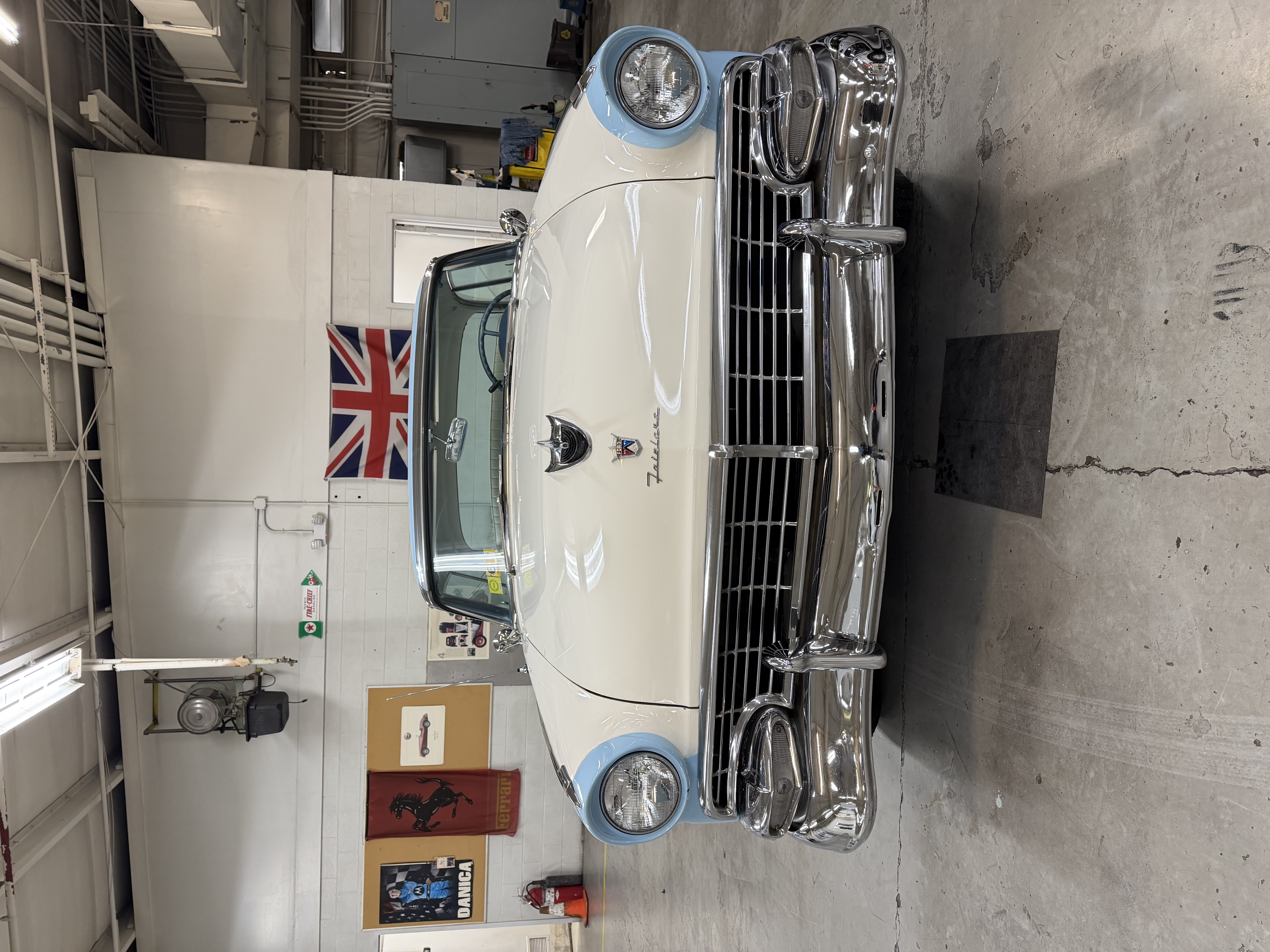 '57 Ford Fairlane Victoria — gleaming two-tone after detail