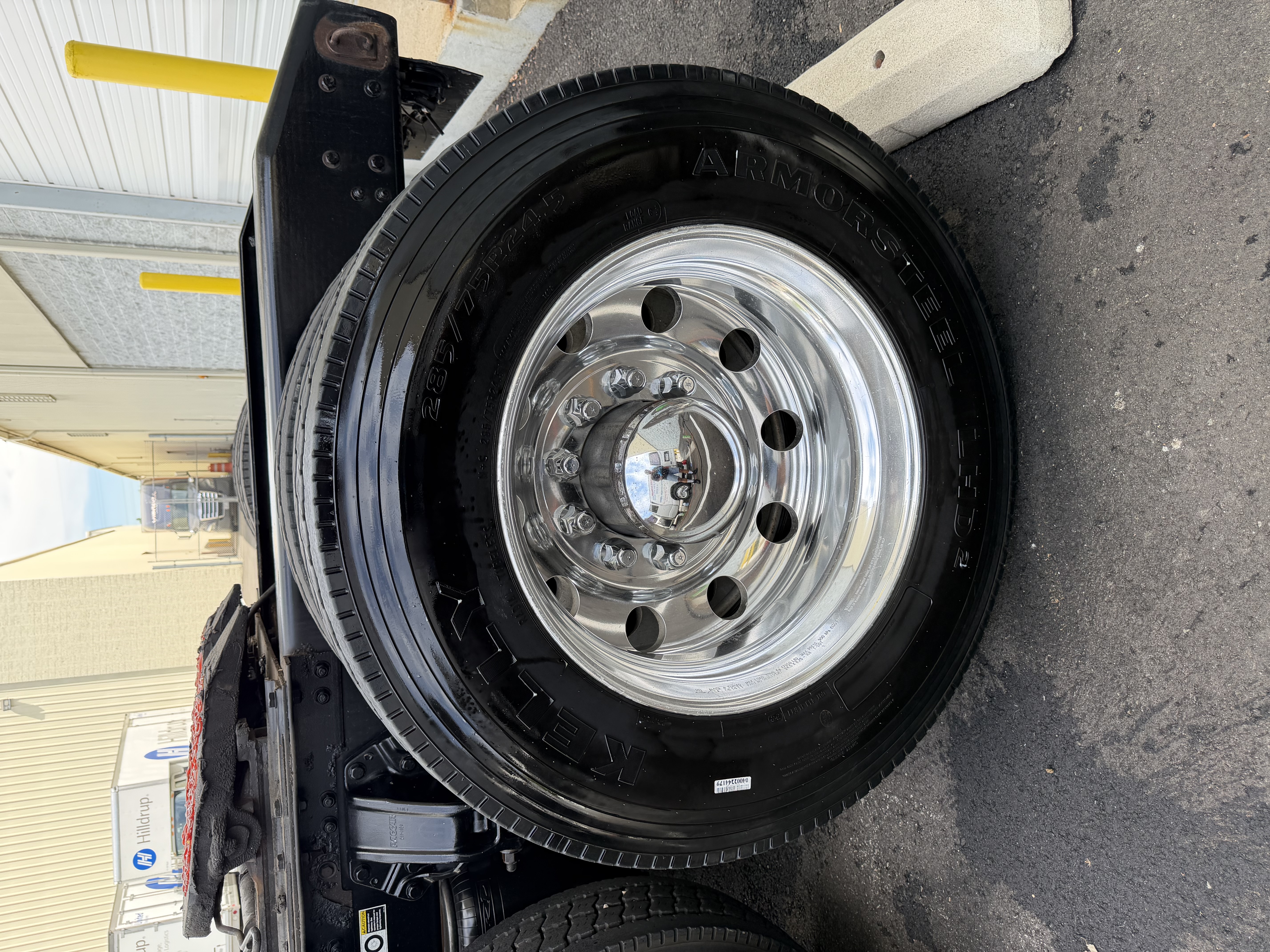 Kenworth semi — cab polished after detail