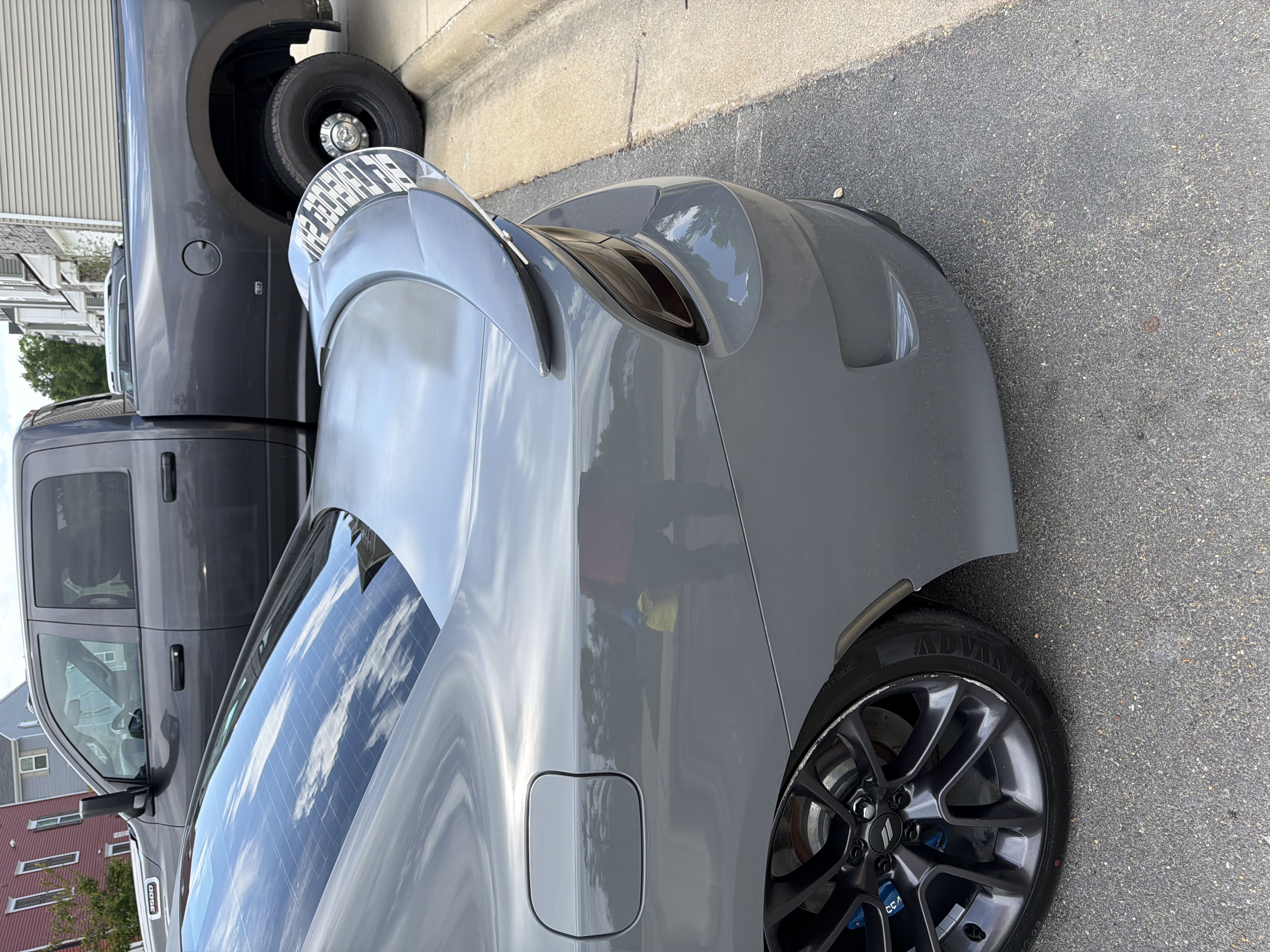 Silver Corvette — polished finish after detail