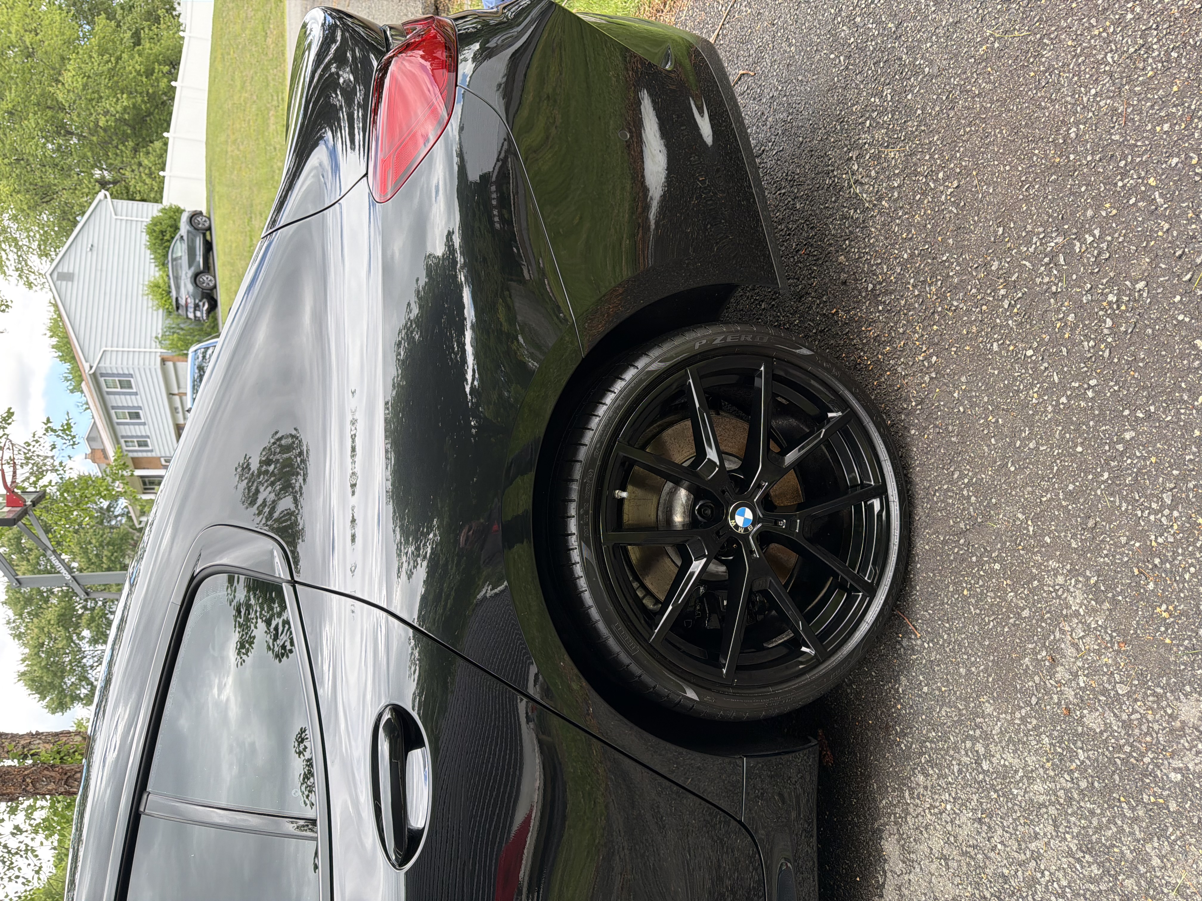 Black BMW — showroom shine after detail