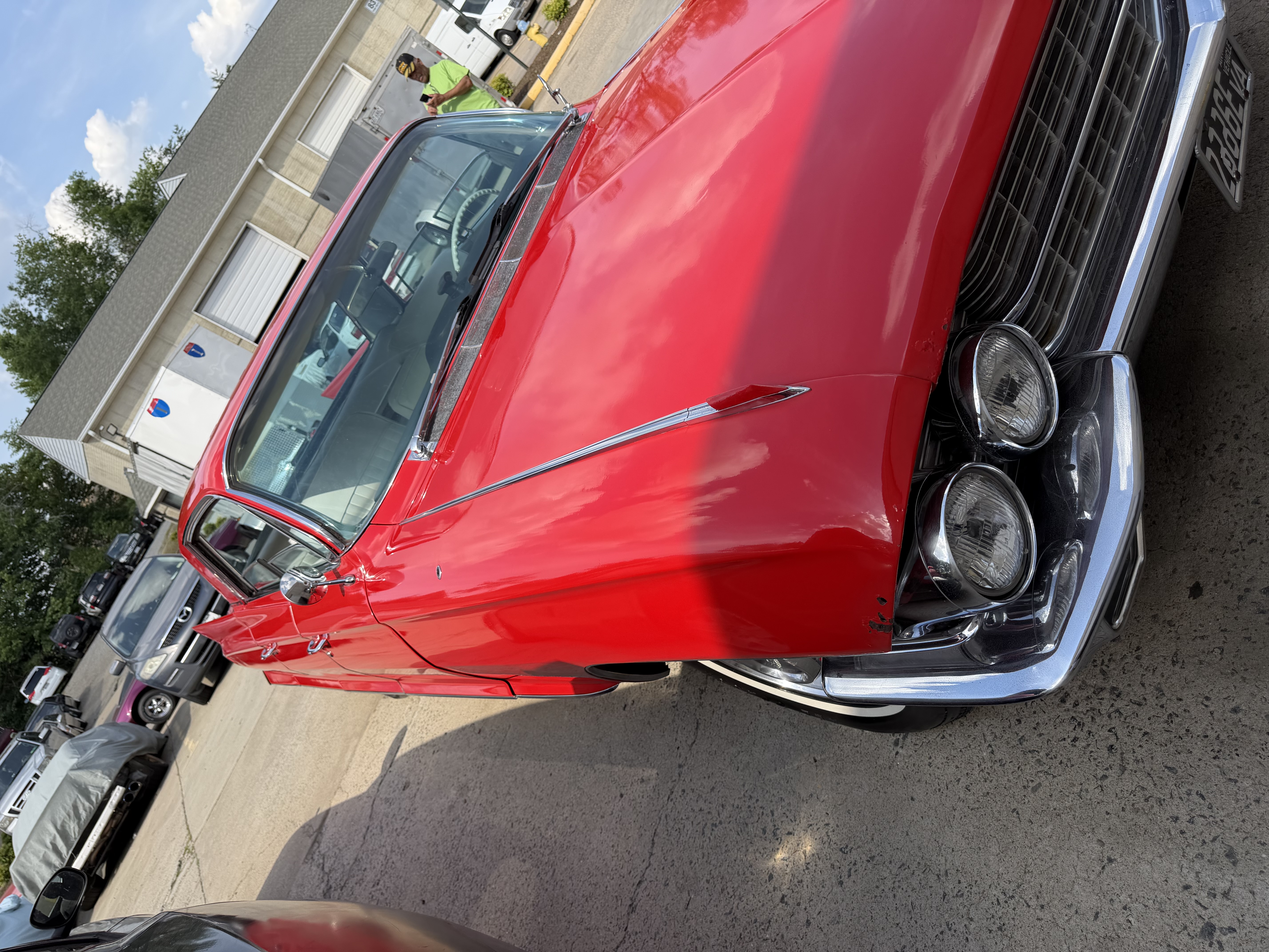 Classic Cadillac — polished exterior close up